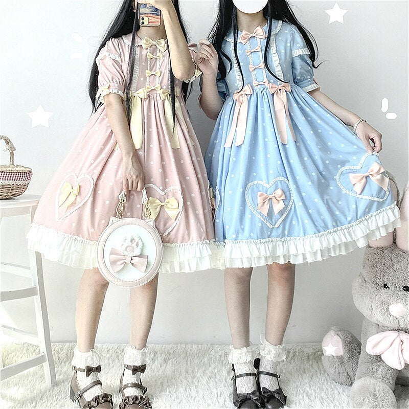 Summer sweet girl OP light Lolita everyday Lolita retro dress