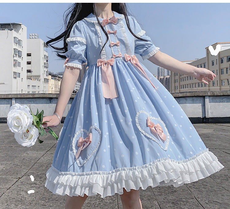 Summer sweet girl OP light Lolita everyday Lolita retro dress