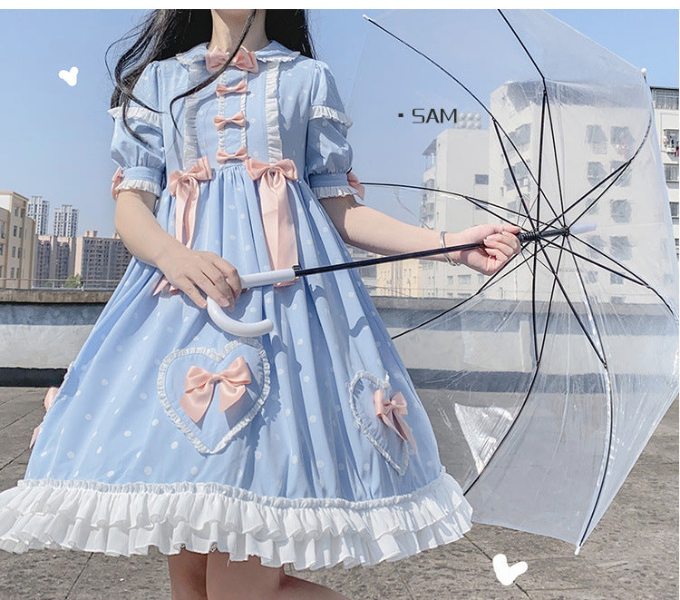 Summer sweet girl OP light Lolita everyday Lolita retro dress