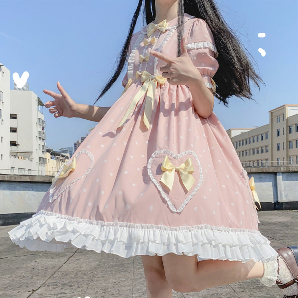 Summer sweet girl OP light Lolita everyday Lolita retro dress