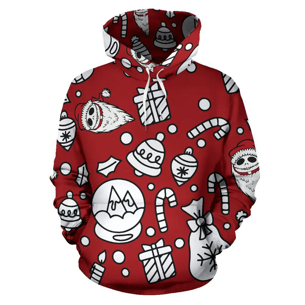 3D Printed Skull Hoodie for Christmas Cosplay