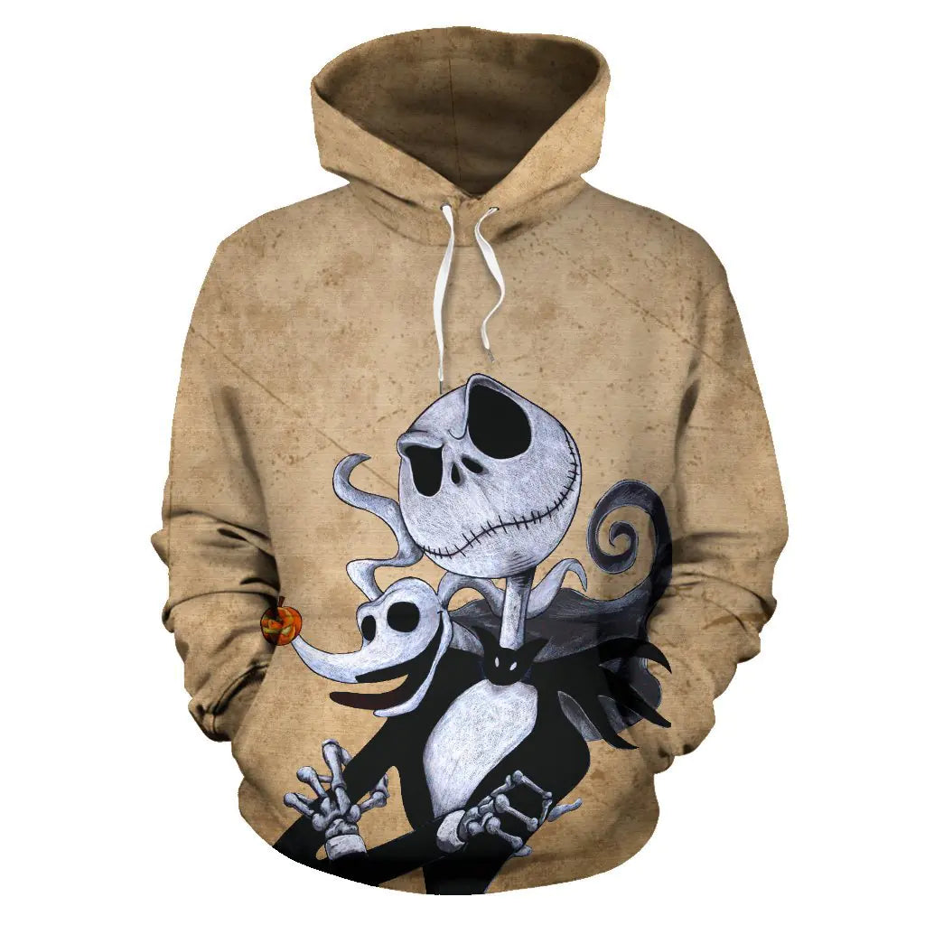 3D Printed Skull Hoodie for Christmas Cosplay