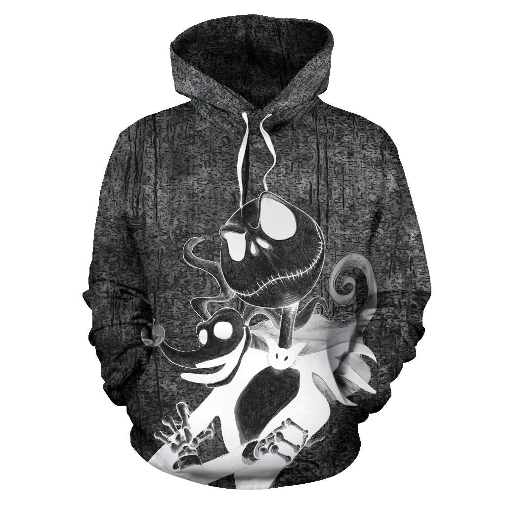 3D Printed Skull Hoodie for Christmas Cosplay