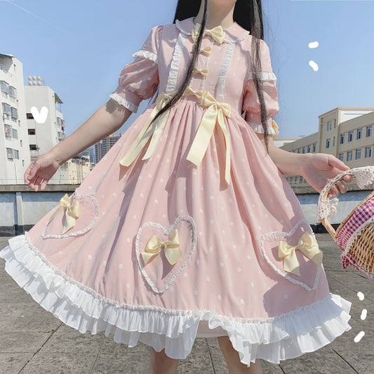 Summer sweet girl OP light Lolita everyday Lolita retro dress