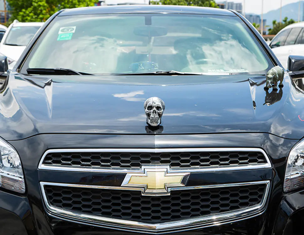 Car Skull Head Hood Ornament Creative Accessory