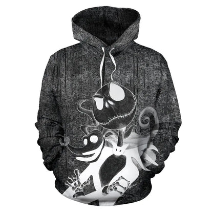3D Printed Skull Hoodie for Christmas Cosplay
